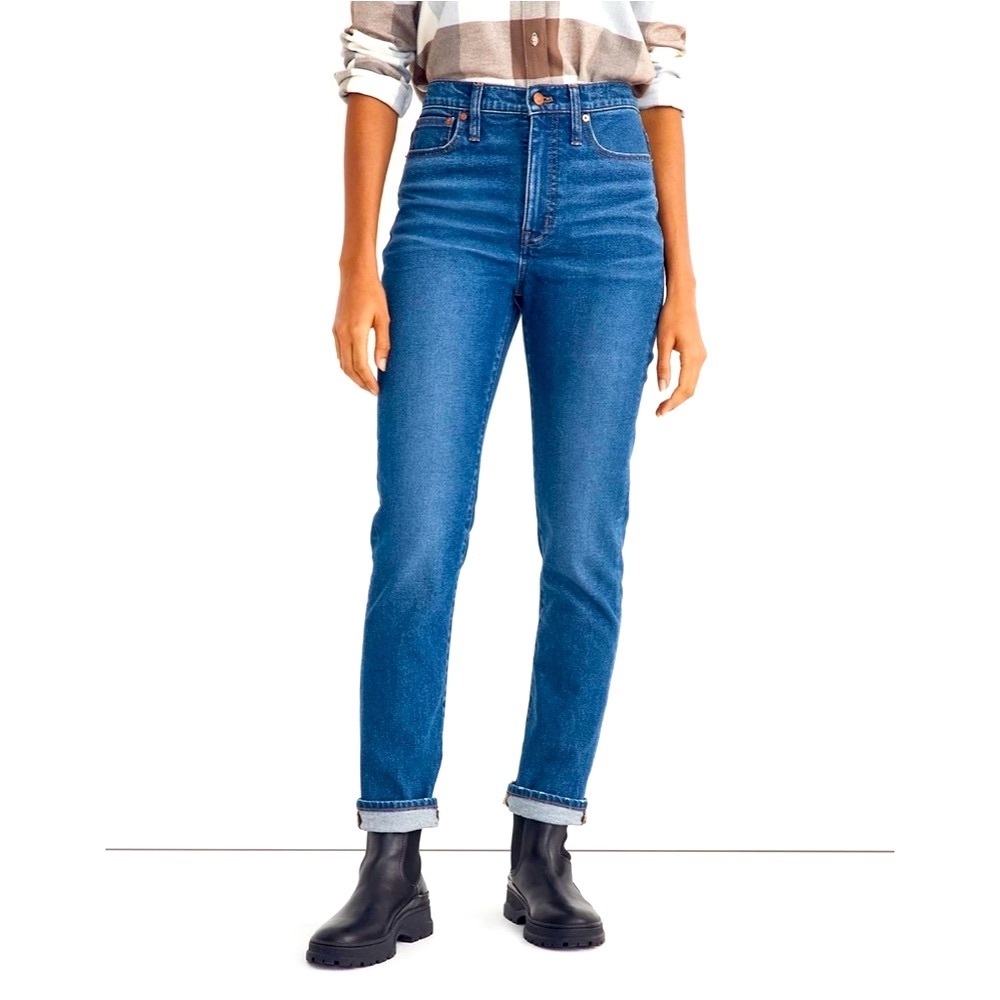 NEW MADEWELL The High-Rise Slim Boyjean in Twyford Wash Bestseller!!!NWOT
